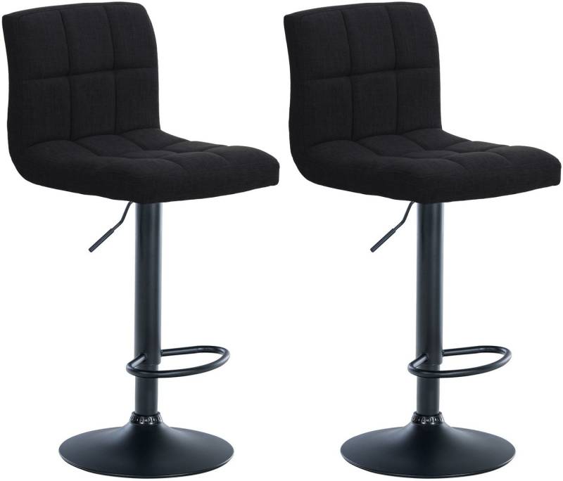 CLP Barhocker Calma Stoff (2er Set, 2 St., 2er), höenverstellbar und 360° drehbar von CLP