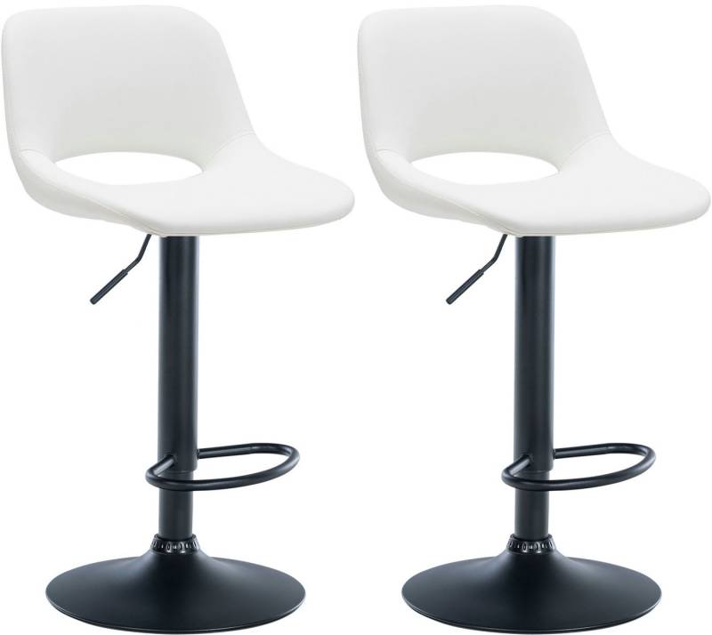 CLP Barhocker Camden (2er Set, 2 St., 2er), Kunstleder-Bezug, höhenverstellbar von CLP