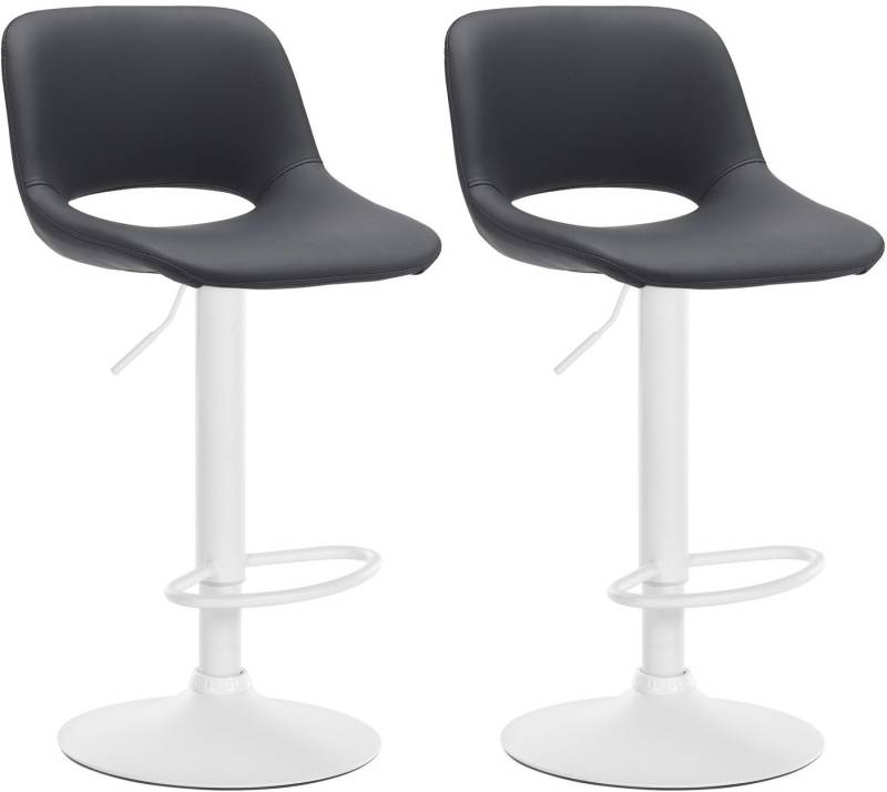 CLP Barhocker Camden (2er Set, 2 St., 2er), Kunstleder-Bezug, höhenverstellbar von CLP