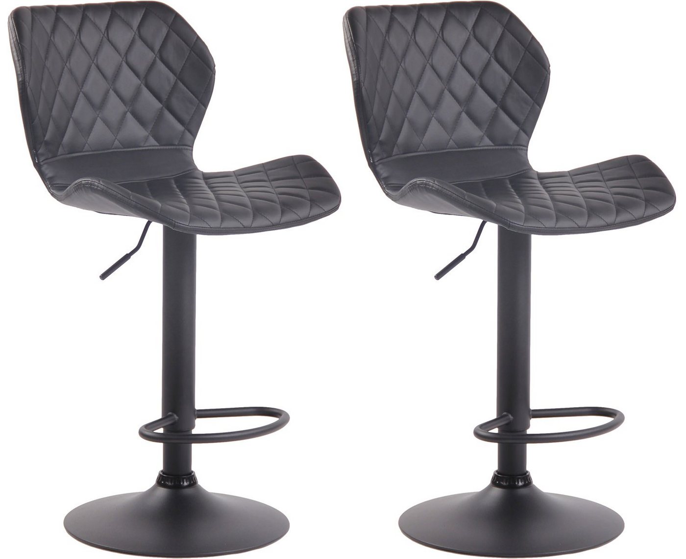 CLP Barhocker Cork Kunstleder (2er Set, 2 St., 2er), höhenverstell- & drehbar von CLP