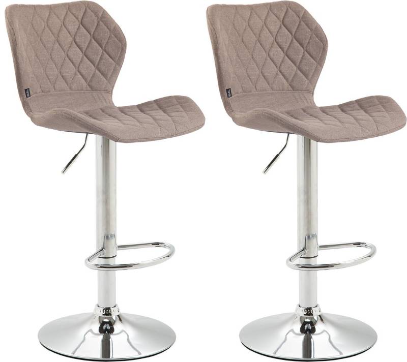 CLP Barhocker Cork Stoff (2er Set, 2 St., 2er), drehbar mit Höhenverstellung von CLP