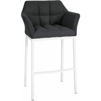 CLP - Barhocker Damaso Filz-Bezug mit Vierfußgestell anthrazit weiß von CLP
