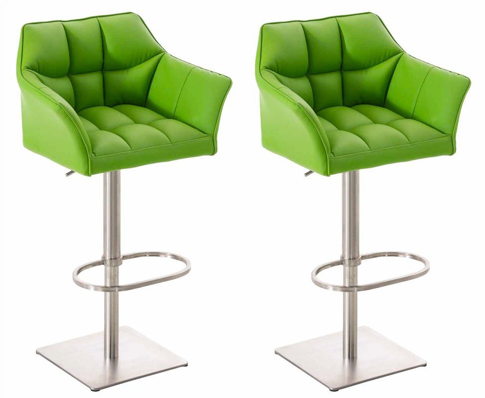CLP Barhocker Damaso Kunstleder (2er Set, 2 St., 2er), dreh- & höhenverstellbar von CLP