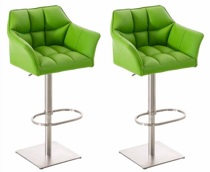 CLP Barhocker Damaso Kunstleder (2er Set, 2 St., 2er), dreh- & höhenverstellbar von CLP