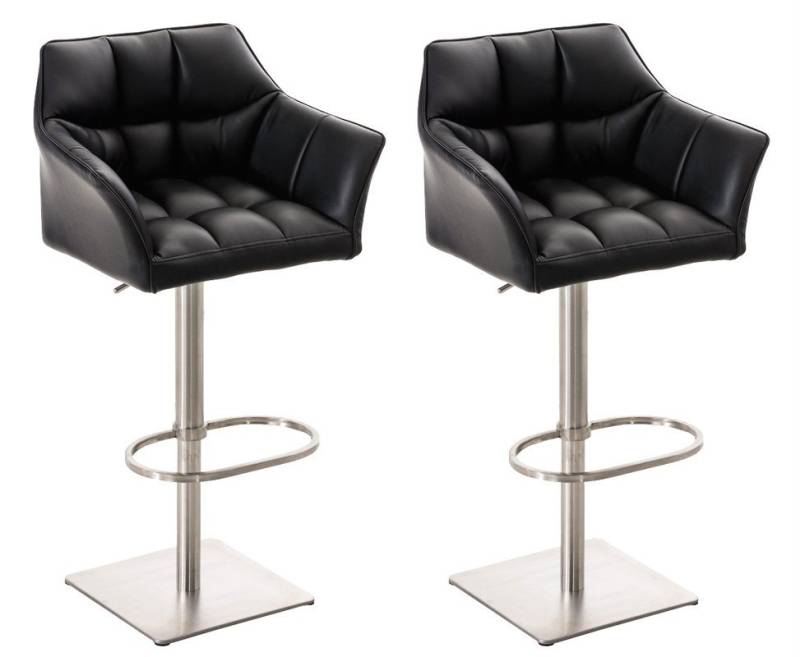 CLP Barhocker Damaso Kunstleder (2er Set, 2 St., 2er), dreh- & höhenverstellbar von CLP
