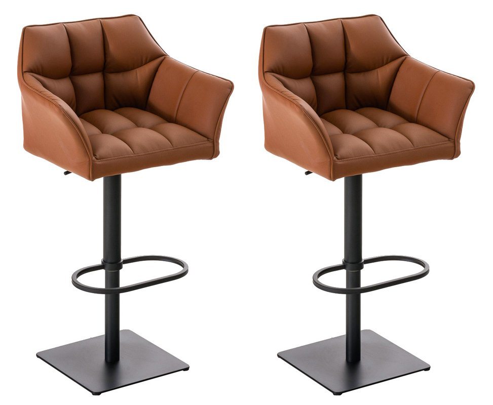 CLP Barhocker Damaso Kunstleder (2er Set, 2 St., 2er), dreh- & höhenverstellbar von CLP