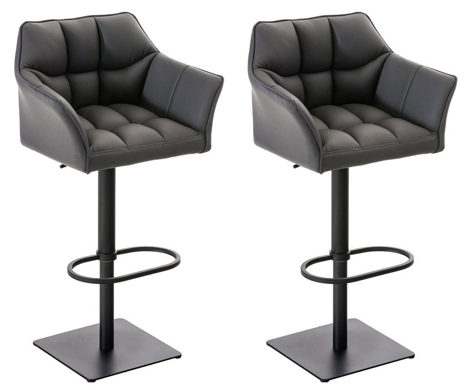 CLP Barhocker Damaso Kunstleder (2er Set, 2 St., 2er), dreh- & höhenverstellbar von CLP