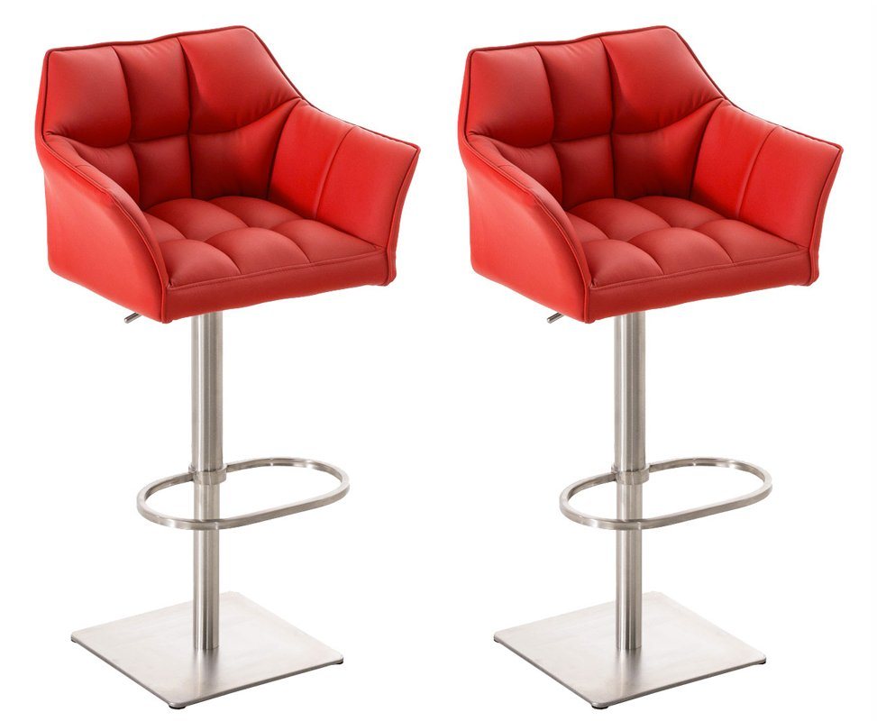 CLP Barhocker Damaso Kunstleder (2er Set, 2 St., 2er), dreh- & höhenverstellbar von CLP