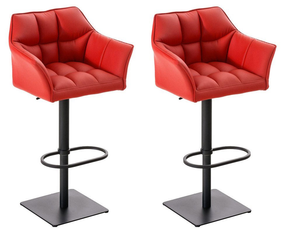 CLP Barhocker Damaso Kunstleder (2er Set, 2 St., 2er), dreh- & höhenverstellbar von CLP