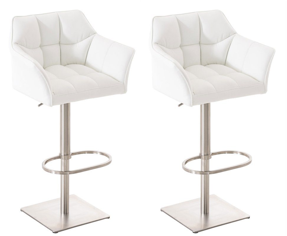 CLP Barhocker Damaso Kunstleder (2er Set, 2 St., 2er), dreh- & höhenverstellbar von CLP