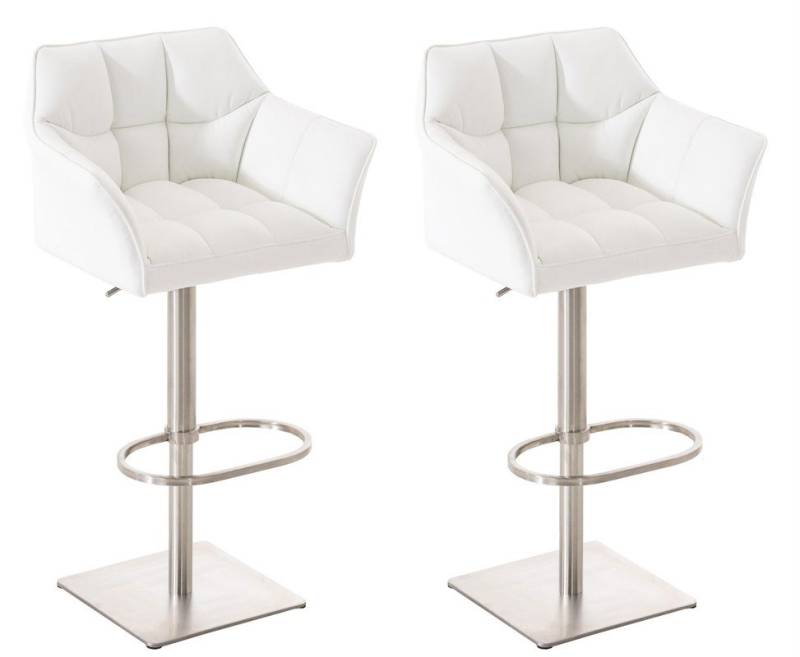 CLP Barhocker Damaso Kunstleder (2er Set, 2 St., 2er), dreh- & höhenverstellbar von CLP
