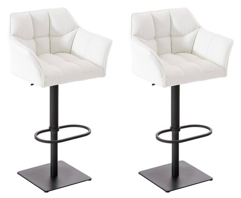CLP Barhocker Damaso Kunstleder (2er Set, 2 St., 2er), dreh- & höhenverstellbar von CLP