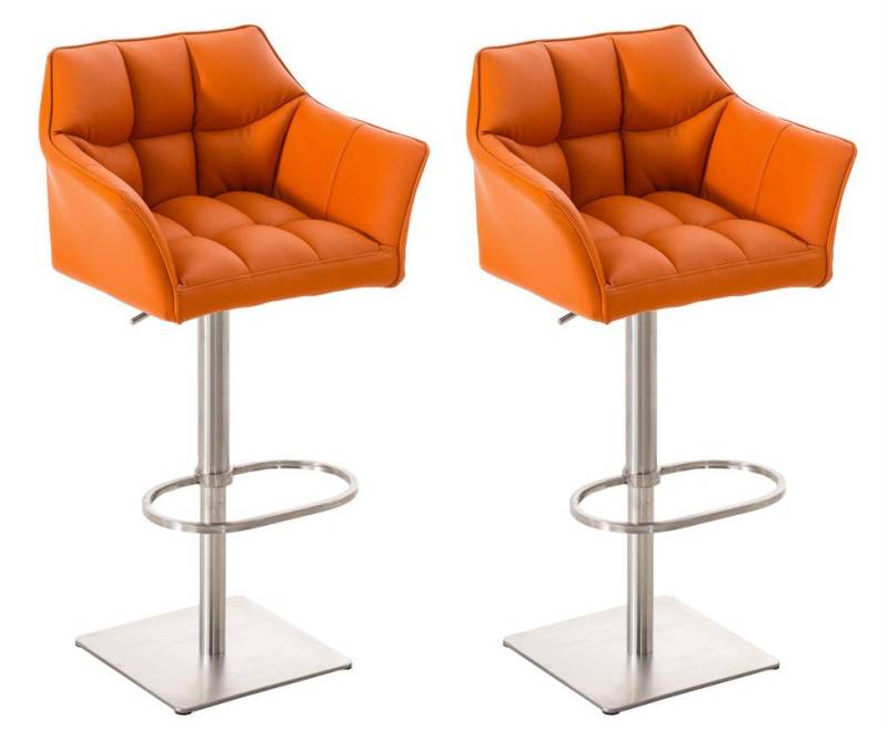 CLP Barhocker Damaso Kunstleder (2er Set, 2 St., 2er), dreh- & höhenverstellbar von CLP