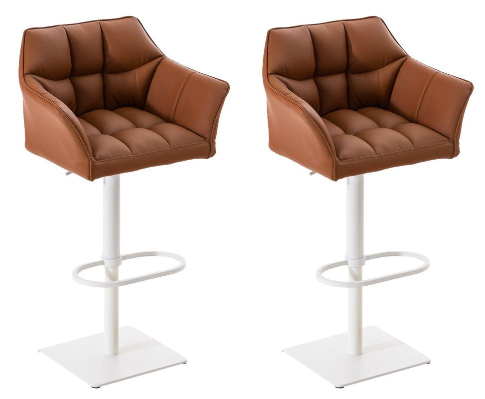 CLP Barhocker Damaso Kunstleder (2er Set, 2 St., 2er), dreh- & höhenverstellbar von CLP