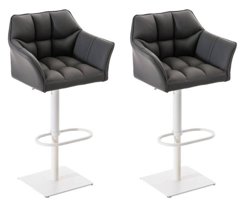 CLP Barhocker Damaso Kunstleder (2er Set, 2 St., 2er), dreh- & höhenverstellbar von CLP
