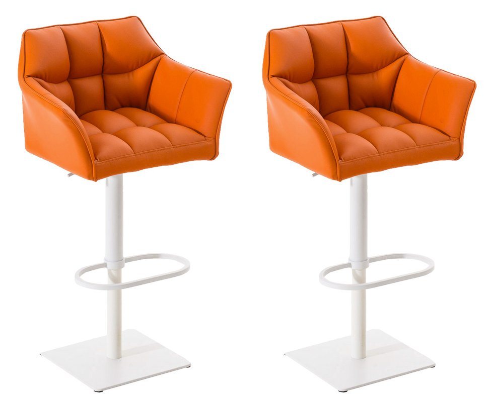 CLP Barhocker Damaso Kunstleder (2er Set, 2 St., 2er), dreh- & höhenverstellbar von CLP