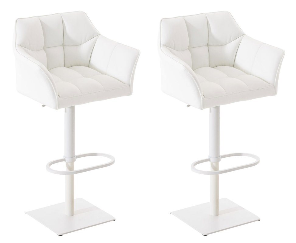 CLP Barhocker Damaso Kunstleder (2er Set, 2 St., 2er), dreh- & höhenverstellbar von CLP