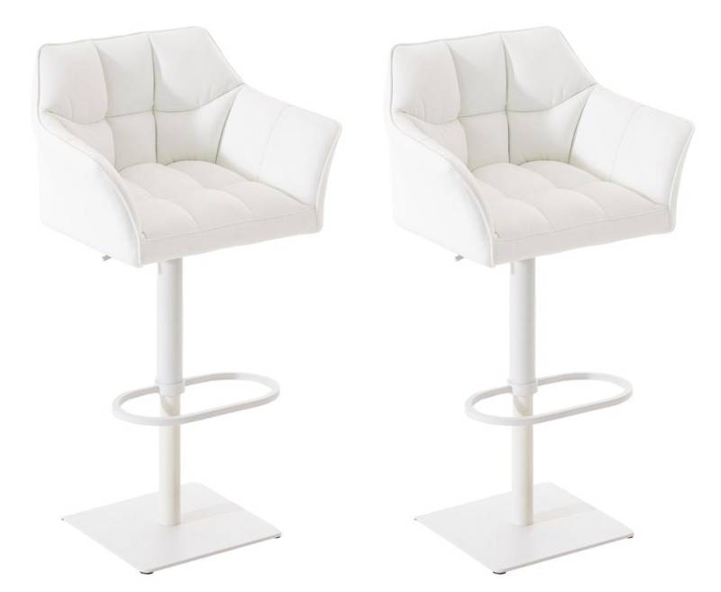 CLP Barhocker Damaso Kunstleder (2er Set, 2 St., 2er), dreh- & höhenverstellbar von CLP
