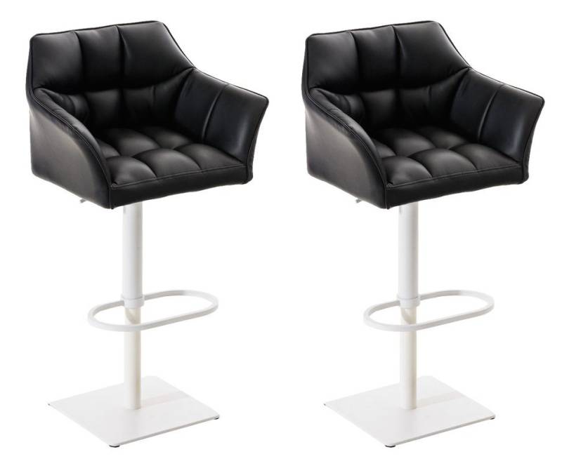 CLP Barhocker Damaso Kunstleder (2er Set, 2 St., 2er), dreh- & höhenverstellbar von CLP
