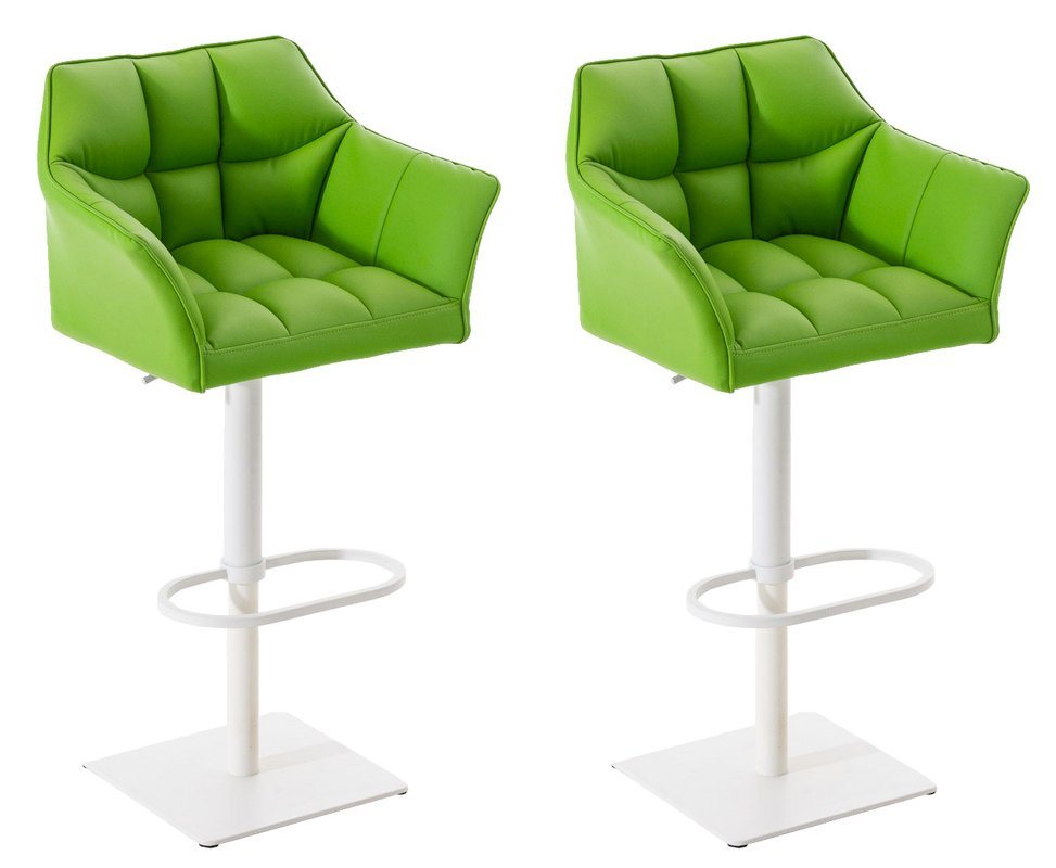 CLP Barhocker Damaso Kunstleder (2er Set, 2 St., 2er), dreh- & höhenverstellbar von CLP