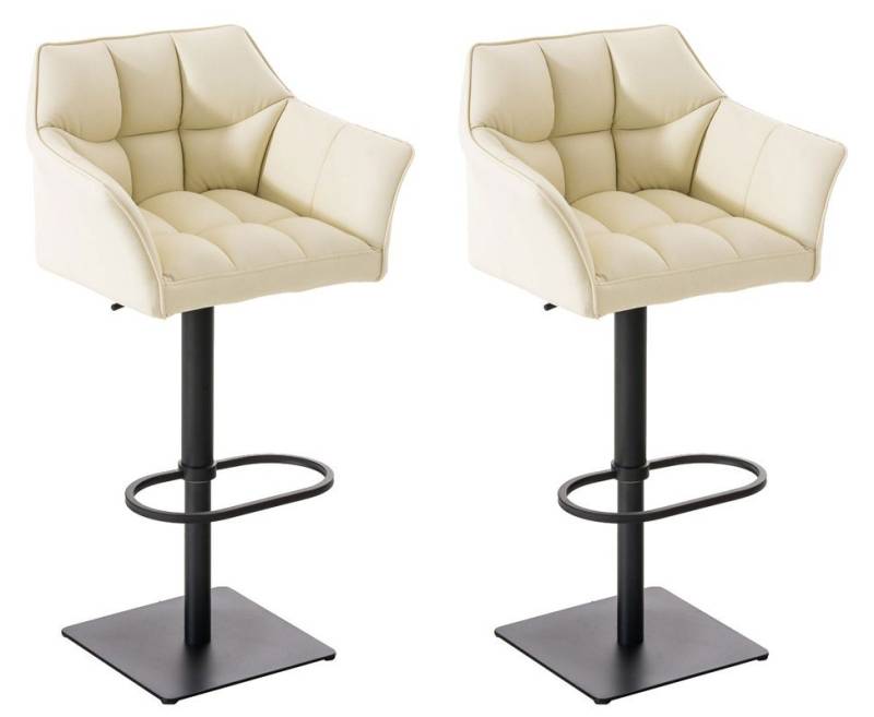 CLP Barhocker Damaso Kunstleder (2er Set, 2 St., 2er), dreh- & höhenverstellbar von CLP