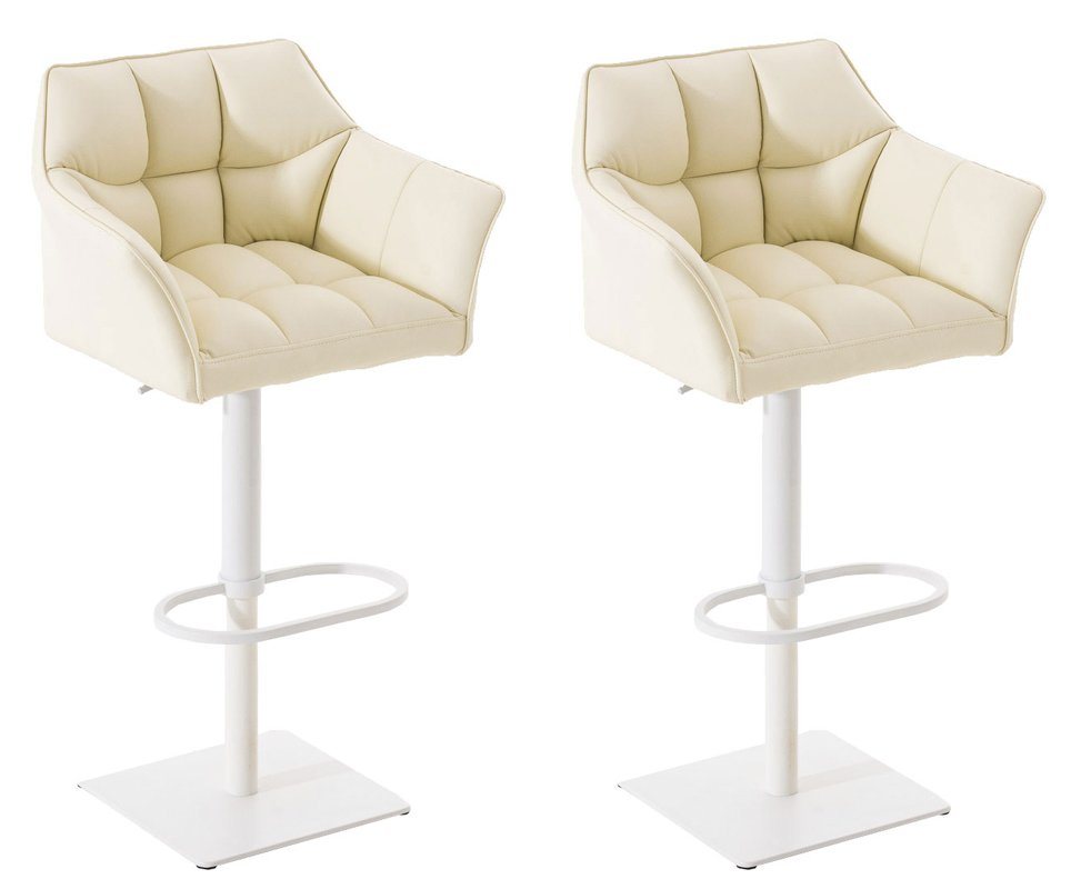 CLP Barhocker Damaso Kunstleder (2er Set, 2 St., 2er), dreh- & höhenverstellbar von CLP