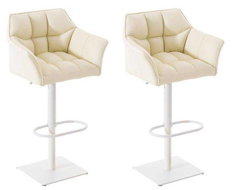 CLP Barhocker Damaso Kunstleder (2er Set, 2 St., 2er), dreh- & höhenverstellbar von CLP