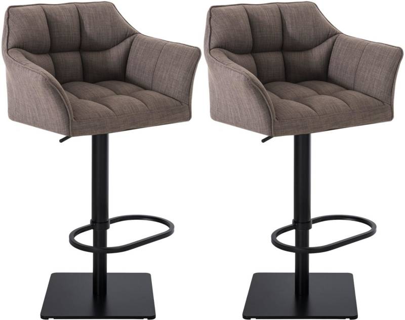 CLP Barhocker Damaso (2er Set, 2 St., 2er), mit Stoff-Bezug, höhenverstellbar von CLP