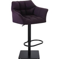 Barhocker Damaso Stoffbezug lila schwarz von CLP