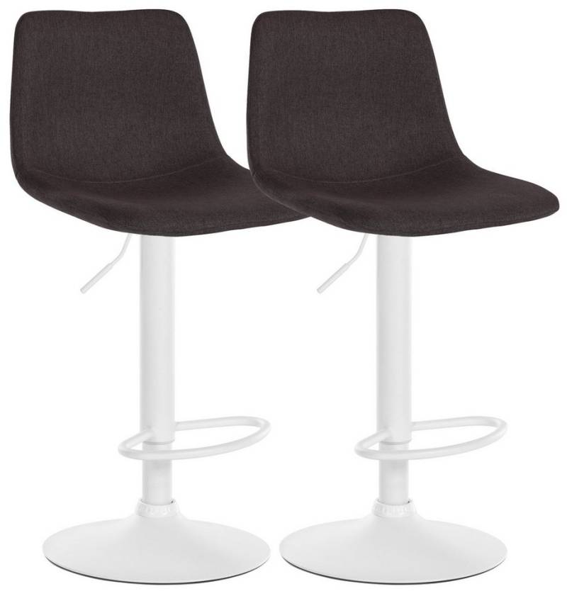 CLP Barhocker Divo Stoff (2er Set, 2 St., 2er), drehbar und stufenlos höhenverstellbar von CLP
