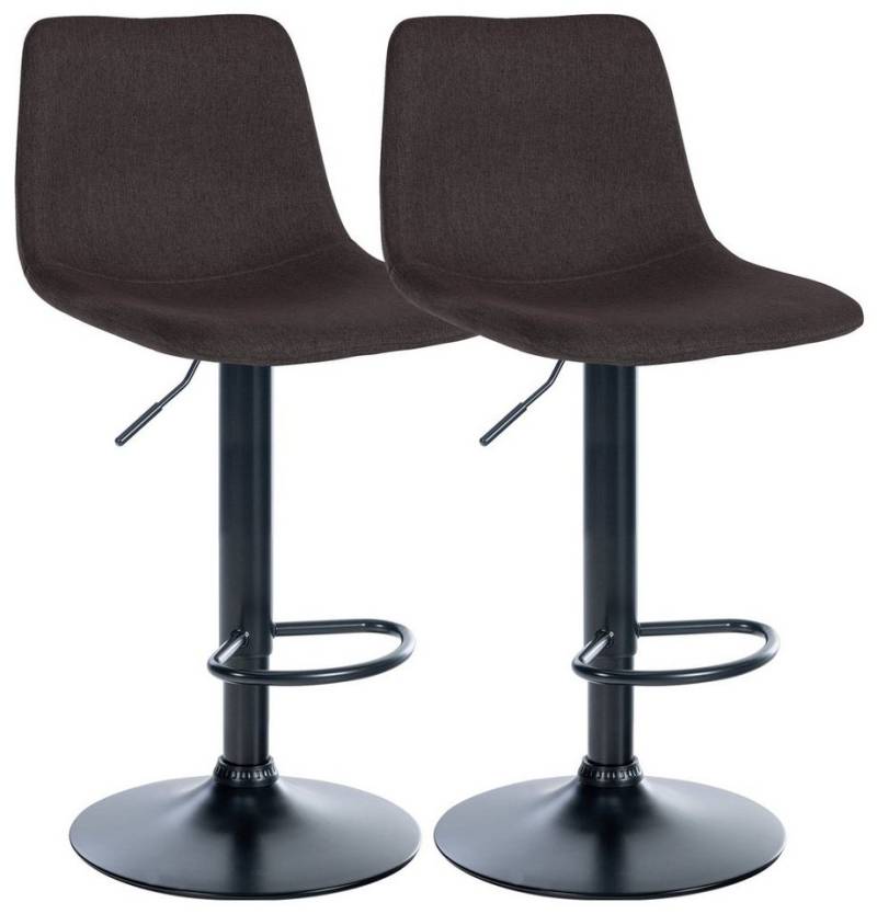 CLP Barhocker Divo Stoff (2er Set, 2 St., 2er), drehbar und stufenlos höhenverstellbar von CLP