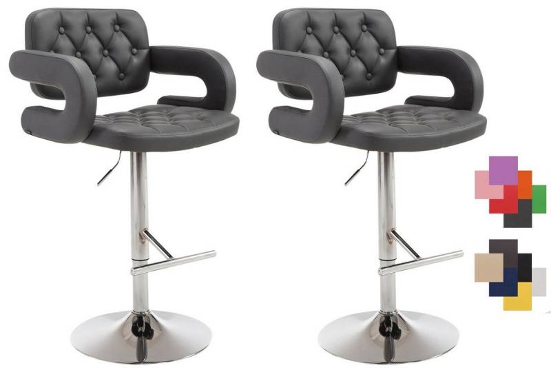 CLP Barhocker Dublin (2er Set, 2 St., 2er), höhenverstellbar und drehbar von CLP