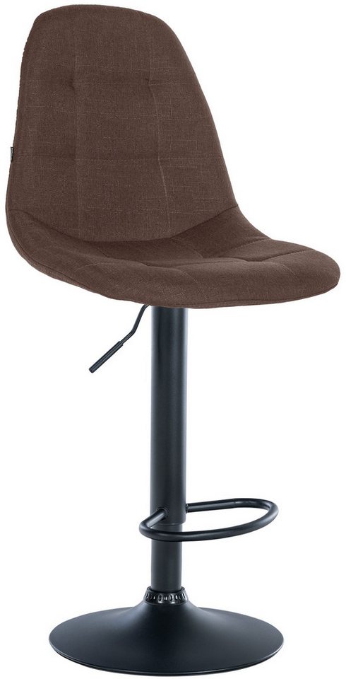 CLP Barhocker Elmore, Stoff-Bezug, höhenverstellbar, 360 Grad drehbar von CLP