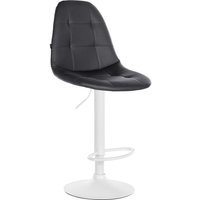 CLP - Barhocker Elmore Kunstleder schwarz Metall matt weiss CLP - Barhocker Elmore Kunstleder schwarz Metall matt weiss von CLP