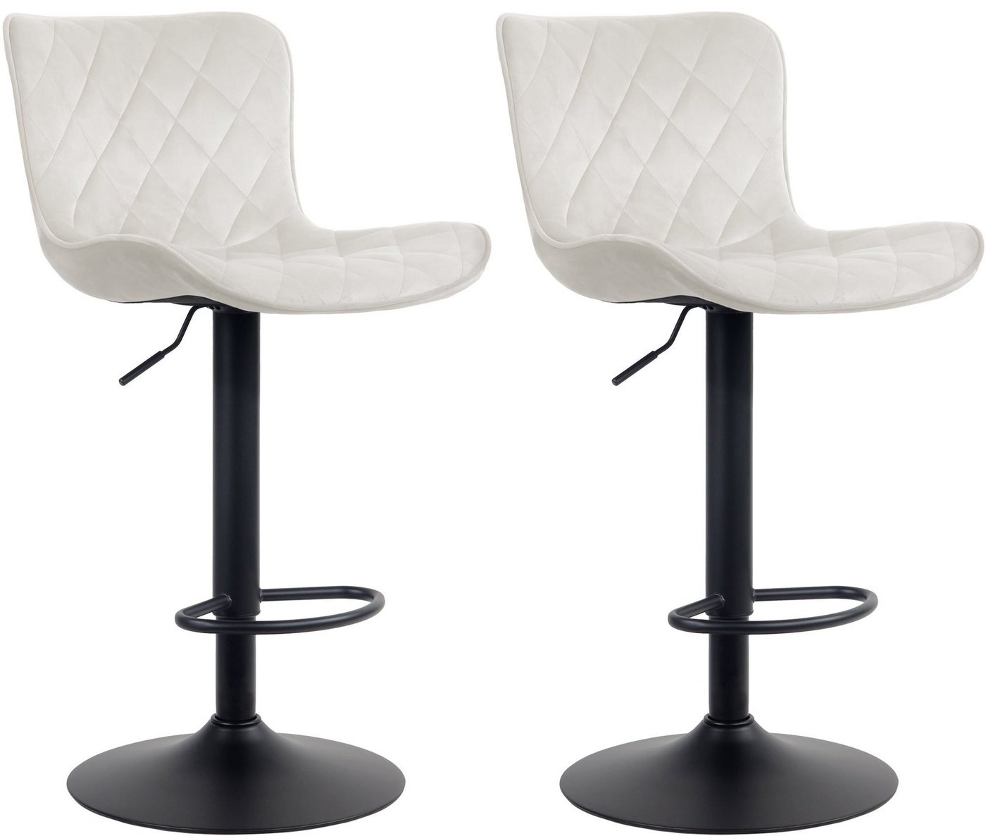 CLP Barhocker Emma (2er Set, 2 St., 2er), mit Fußstütze, höhenverstellbar von CLP