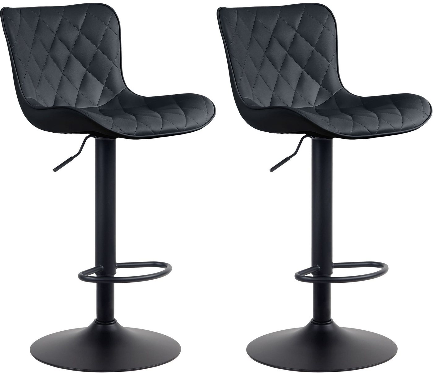CLP Barhocker Emma (2er Set, 2 St., 2er), mit Fußstütze, höhenverstellbar von CLP
