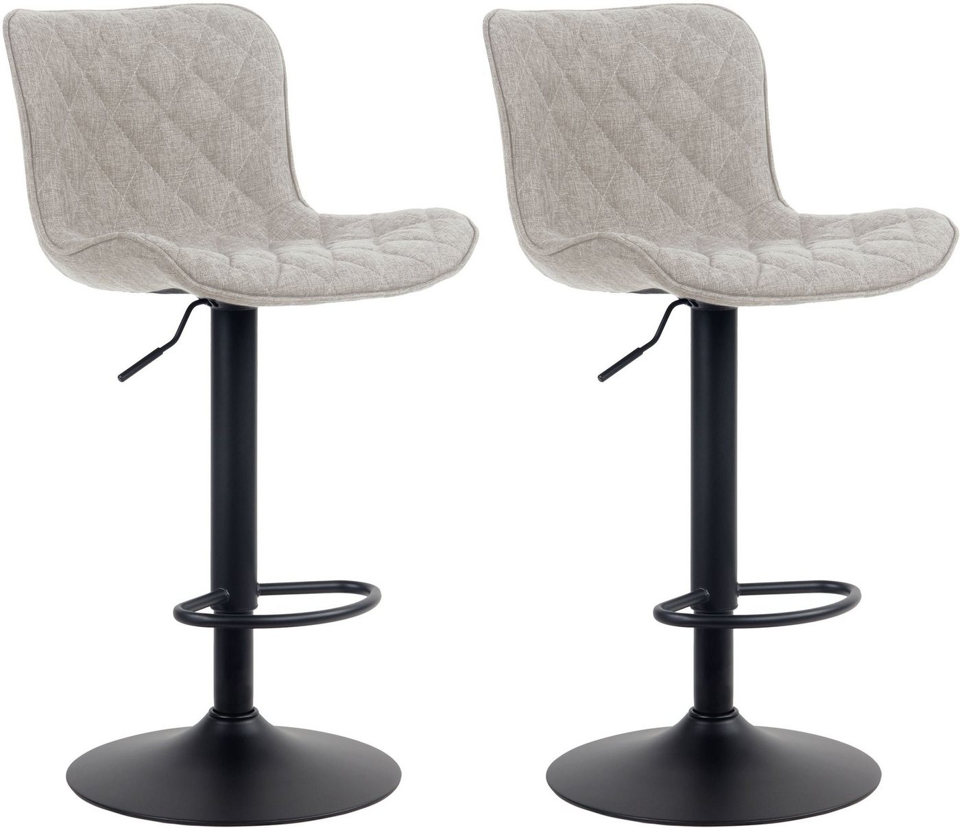 CLP Barhocker Emma (2er Set, 2 St., 2er), mit Fußstütze, höhenverstellbar von CLP