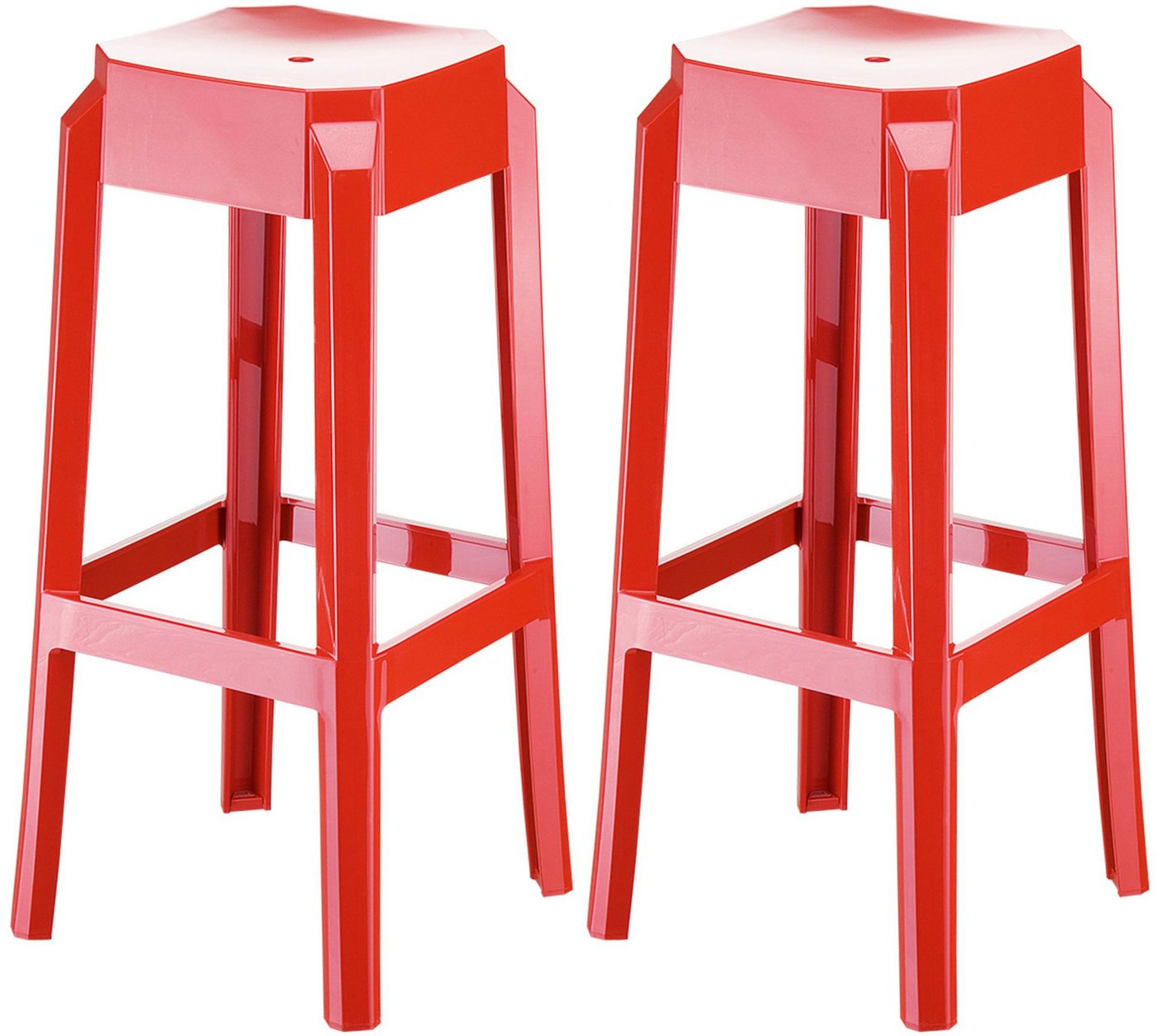 CLP Barhocker Fox (2er Set, 2 St., 2er), aus wetterfestem Kunststoff, stapelbar von CLP