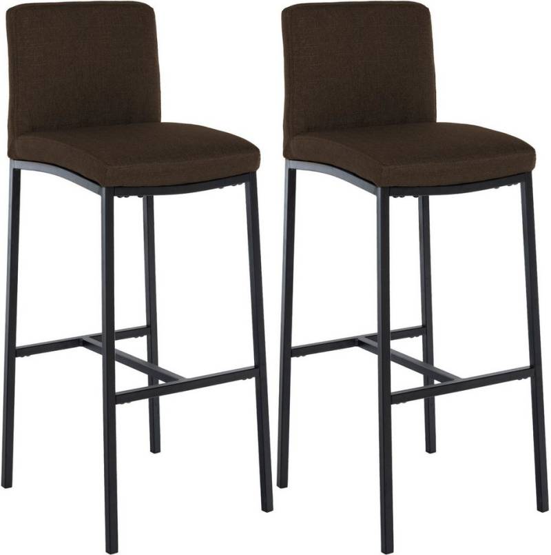 CLP Barhocker Freeport (2er Set, 2 St., 2er), mit Vierfußgestell und Rückenlehne von CLP