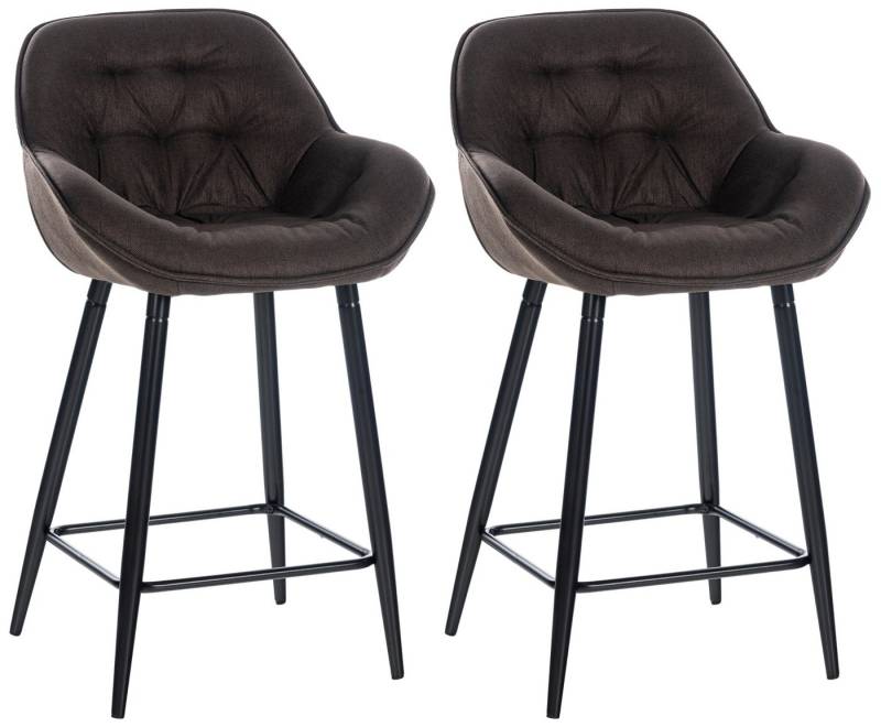 CLP Barhocker Gibson (2er Set, 2 St., 2er), Fußstütze, stabiles Metall-Gestell von CLP