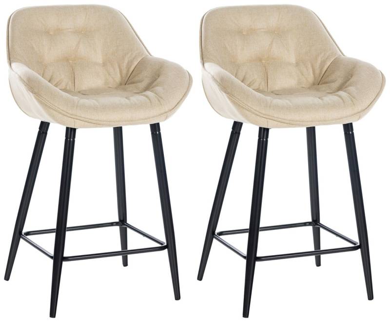 CLP Barhocker Gibson (2er Set, 2 St., 2er), Fußstütze, stabiles Metall-Gestell von CLP