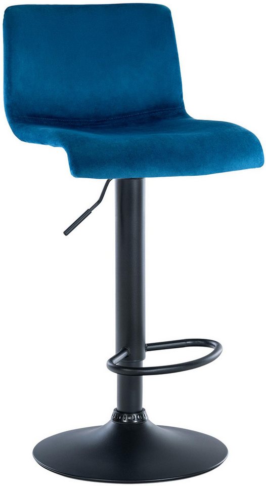 CLP Barhocker Hover, Samtbezug, höhenverstellbar und drehbar CLP Barhocker Hover, Samtbezug, höhenverstellbar und drehbar von CLP