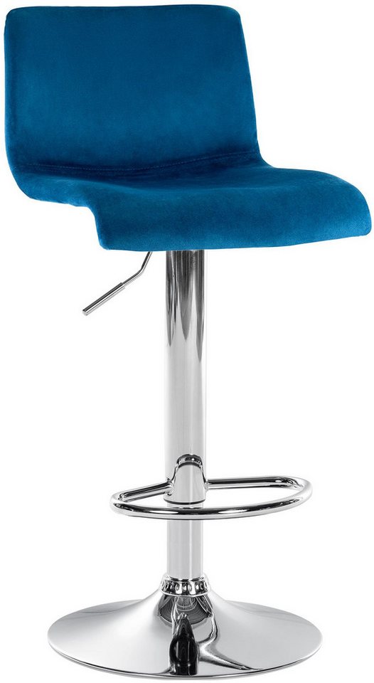 CLP Barhocker Hover, Samtbezug, höhenverstellbar und drehbar CLP Barhocker Hover, Samtbezug, höhenverstellbar und drehbar von CLP
