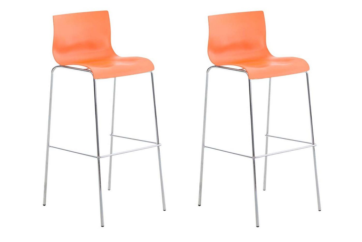 CLP Barhocker Hover Kunststoff (2er Set, 2 St., 2er), 4-Fuß Gestell von CLP