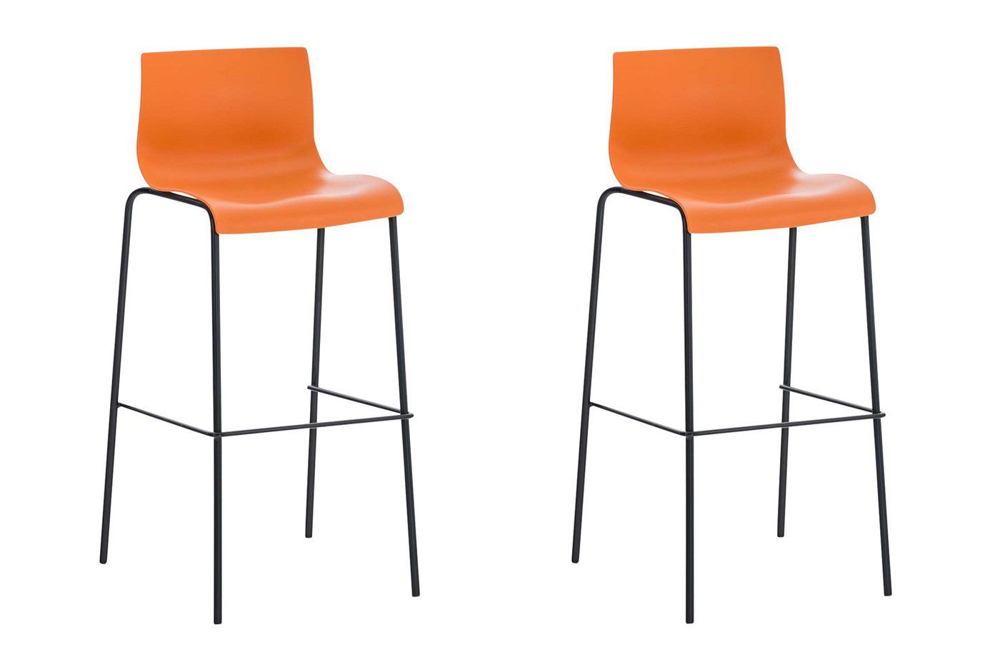 CLP Barhocker Hover Kunststoff (2er Set, 2 St., 2er), 4-Fuß Gestell von CLP