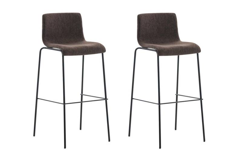 CLP Barhocker Hover Stoff (2er Set, 2 St., 2er), 4-Fuß Metallgestell von CLP