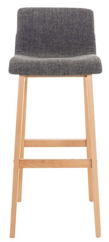 CLP Barhocker Hover Stoff (2er Set, 2 St., 2er), Holzgestell natura von CLP
