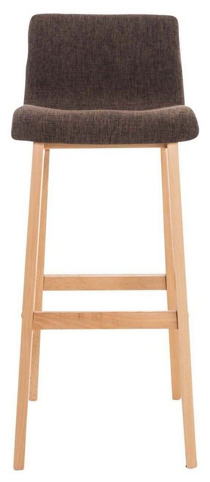 CLP Barhocker Hover Stoff (2er Set, 2 St., 2er), Holzgestell natura von CLP