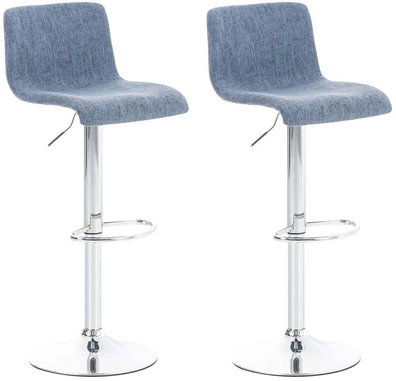 CLP Barhocker Hover Stoff (2er Set, 2 St., 2er), höhenverstellbar und drehbar von CLP
