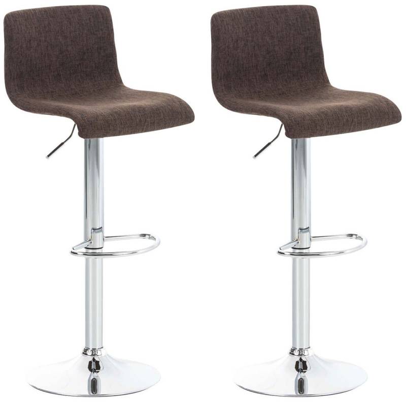 CLP Barhocker Hover Stoff (2er Set, 2 St., 2er), höhenverstellbar und drehbar von CLP